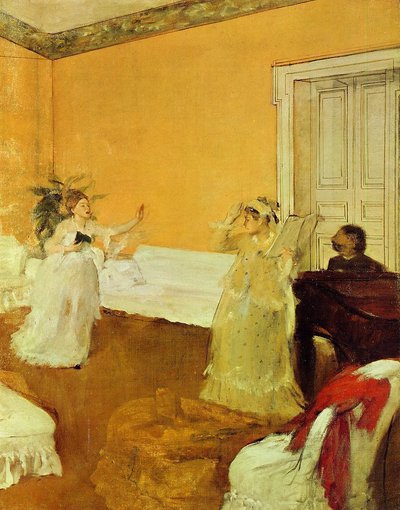 The Song Rehearsal by Edgar Degas